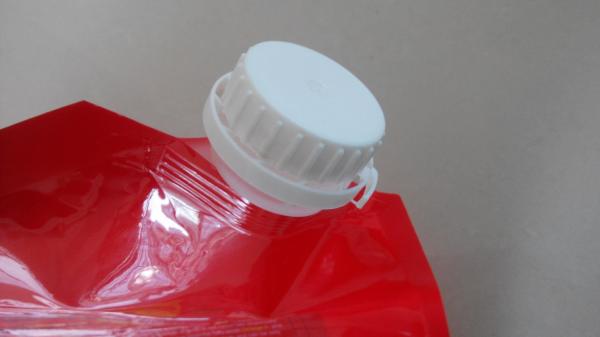 Printed Logo Stand Up Spout Pouch With Handle For 4.5L Cooking Oil / Huile De