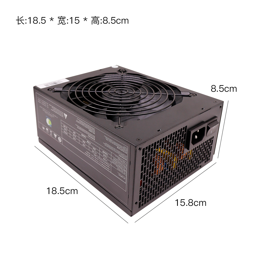 Wholesale 160-240v 1600W 1800W Full Modular PSU /Power Supply 80 Plus Gold For 6/8 GPU computer desktop