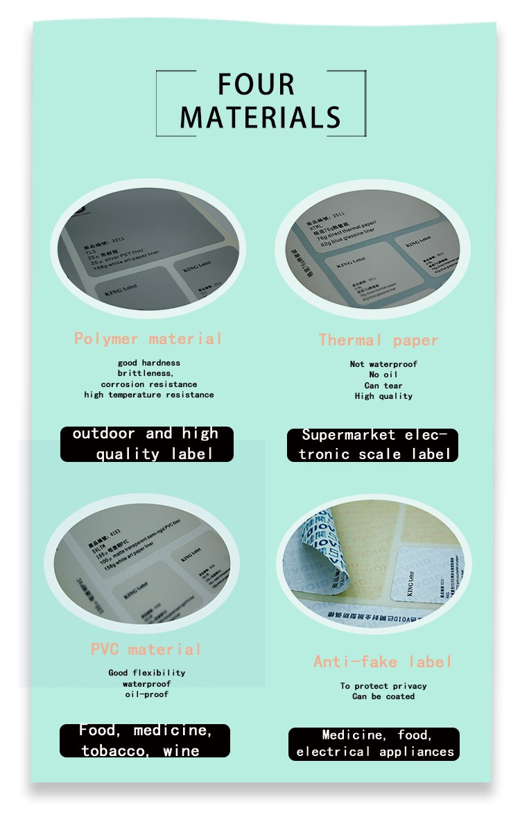 High adhesive Gps Tracking Sticker Rfid Dymo Label Roll Void Security