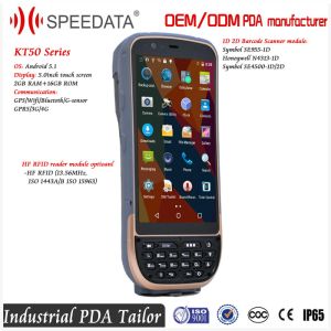  Android 5.1 OS Hand Held Barcode Scanner Pda With 5.0 Inch Touch Screen Manufactures