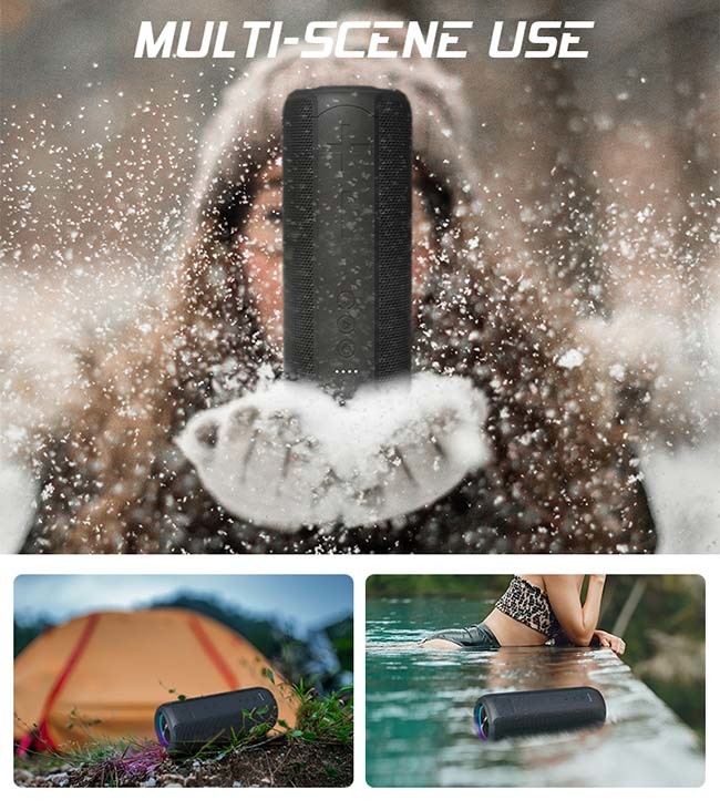 Hands Free Calling Function LED Bluetooth Speaker With 2200mAh Battery Capacity