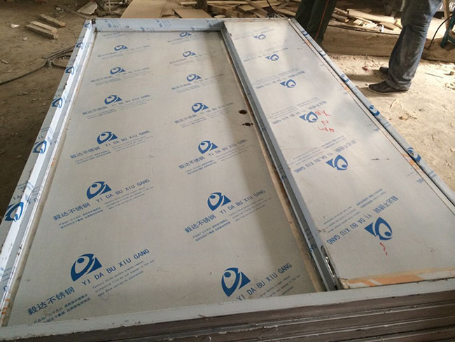 CT Room Stainless Steel X Ray Door , Lead Lined Door For X Ray Room