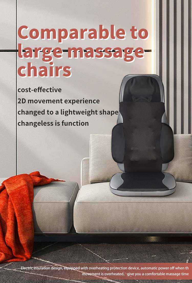 Rectangular Trapezoid 5th Gear Chair Back Massager Pad 72*37*37cm