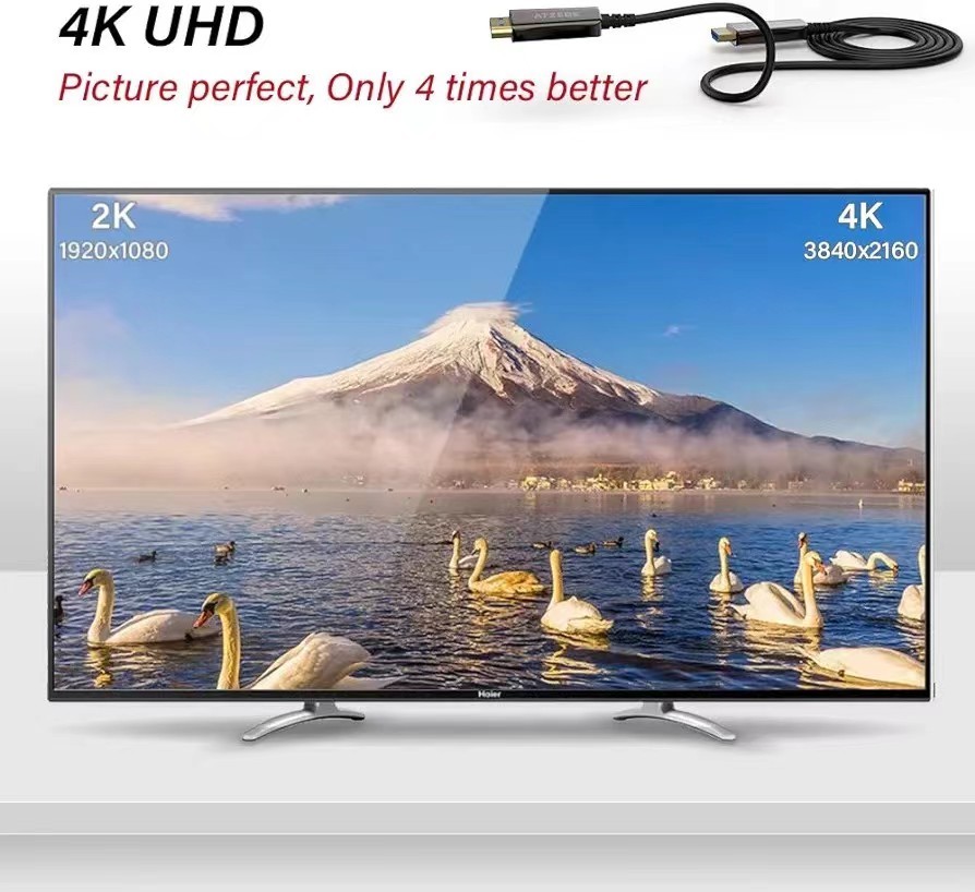 High Performance Audio And Video HDMI Fiber Optic Cable Up To 4K 10m 50m