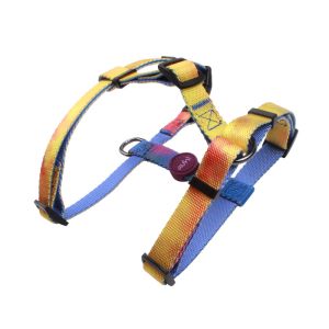 Nylon H Shaped Soft Breathable Reflective Pet Leash Harness