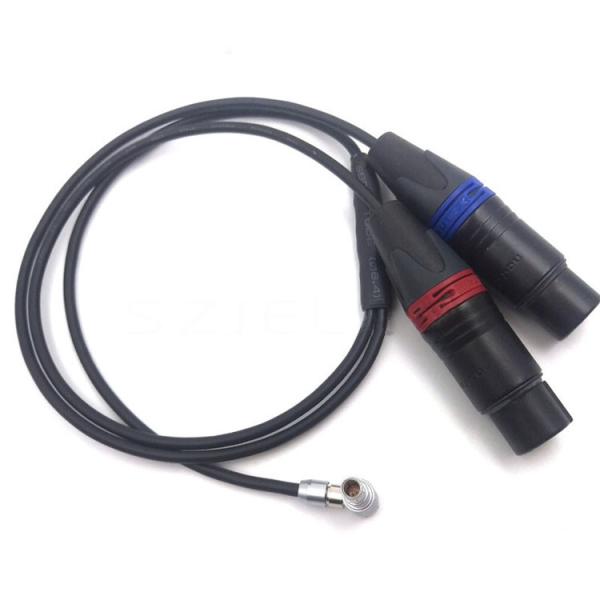 Arri Alexa Mini Audio Cable Lemo Right Angle 00B 5pin To Female 2* XLR 3 Pin