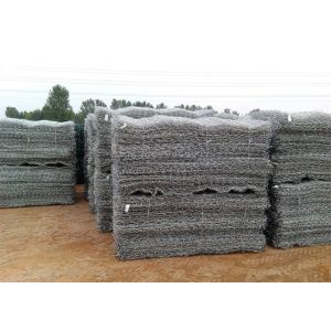 2x1x1m Hexagonal Hole Galvanized Gabion Mesh 80 X 100mm