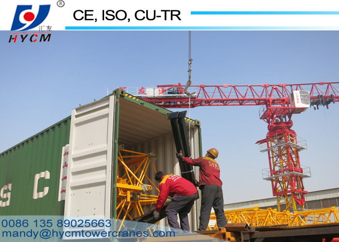 52m Jib Length Top Slewing Crane QTZ63(PT5210) Flat Top Tower Cranes 150m Tower Crane Lifting Height