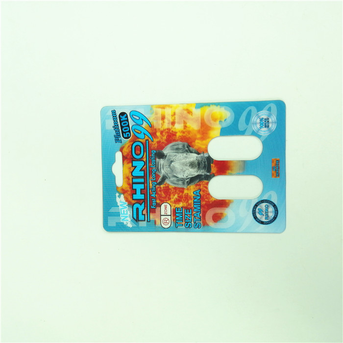 Gravure Printing 350g Whiteboard 3D Blister Card With Adhesive Sticker