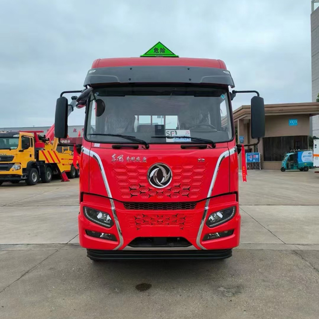 Customized Red Color 6X2 Gas Cylinder Transport Truck Fence Cargo Truck 20 Tons Load