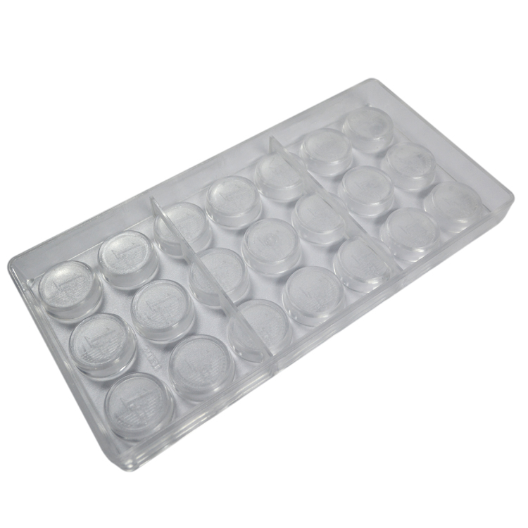 Rectangle Coin Shaped Chocolate Moulds Polycarbonate PC Chocolate Mould