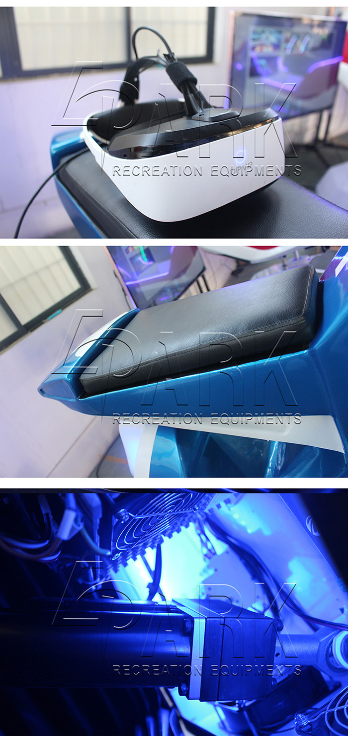 2KW 110V 9D VR Simulator Amusement VR Cinema Racing Motorcycle