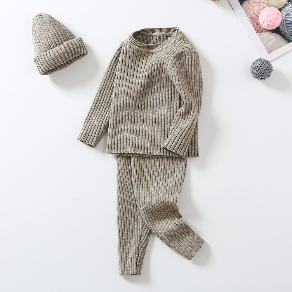Fall Winter Knitted Sweater Baby Boys Clothes rib knit kids clothing boys