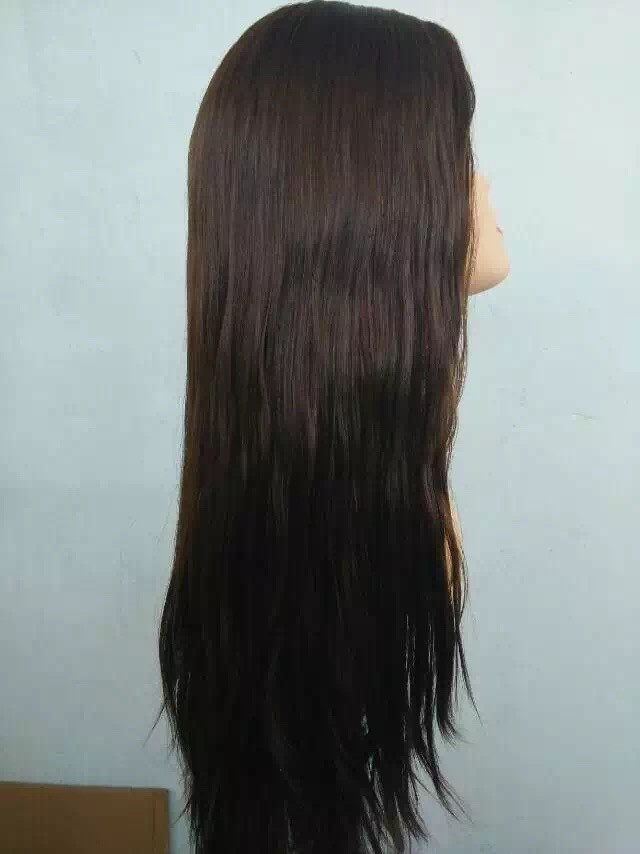 18 inch Natural Color Wig Eouropean Human Hair Wig Jewish Wig Kosher Wig Full Lace Wigs