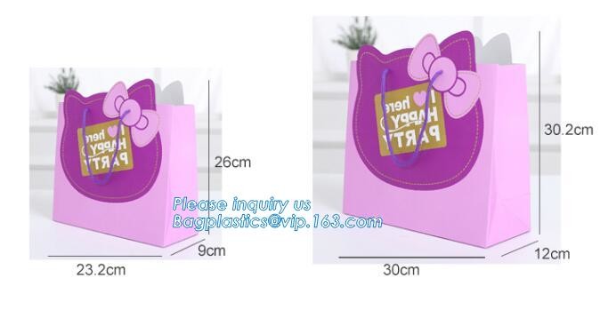 Cheap Customized Pink Printed Paper Shopping Bag For Clothing and Gift,Recycled Luxury Paper Bags & Retail Carrier Bags