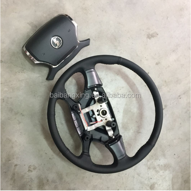 Shacman Heavy Truck Cabin Spare Parts Steering Wheel Assembly Standard Size