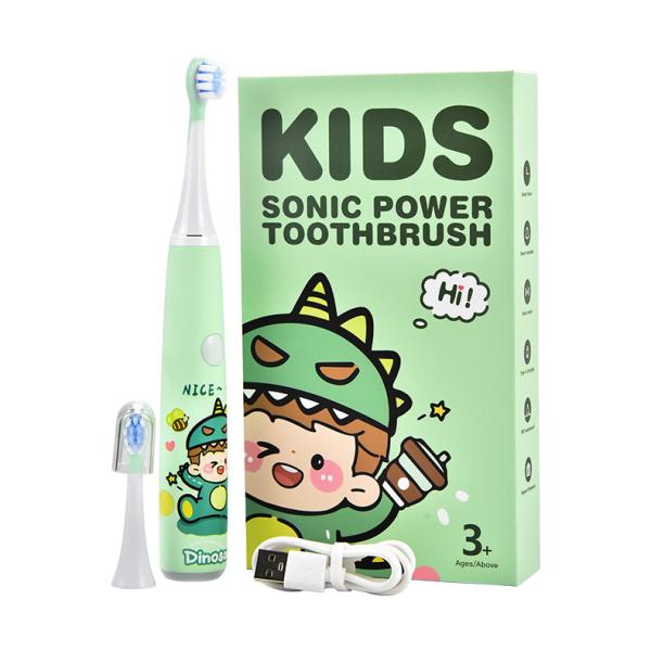 Children's IPX7 Waterproof Toothbrush Rechargeable Soft Bristle electric