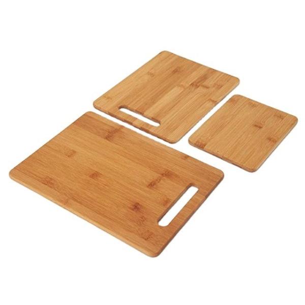 Hot Seller Natural 3-piece Bamboo Cutting Board Set Perfect for Kitchen and