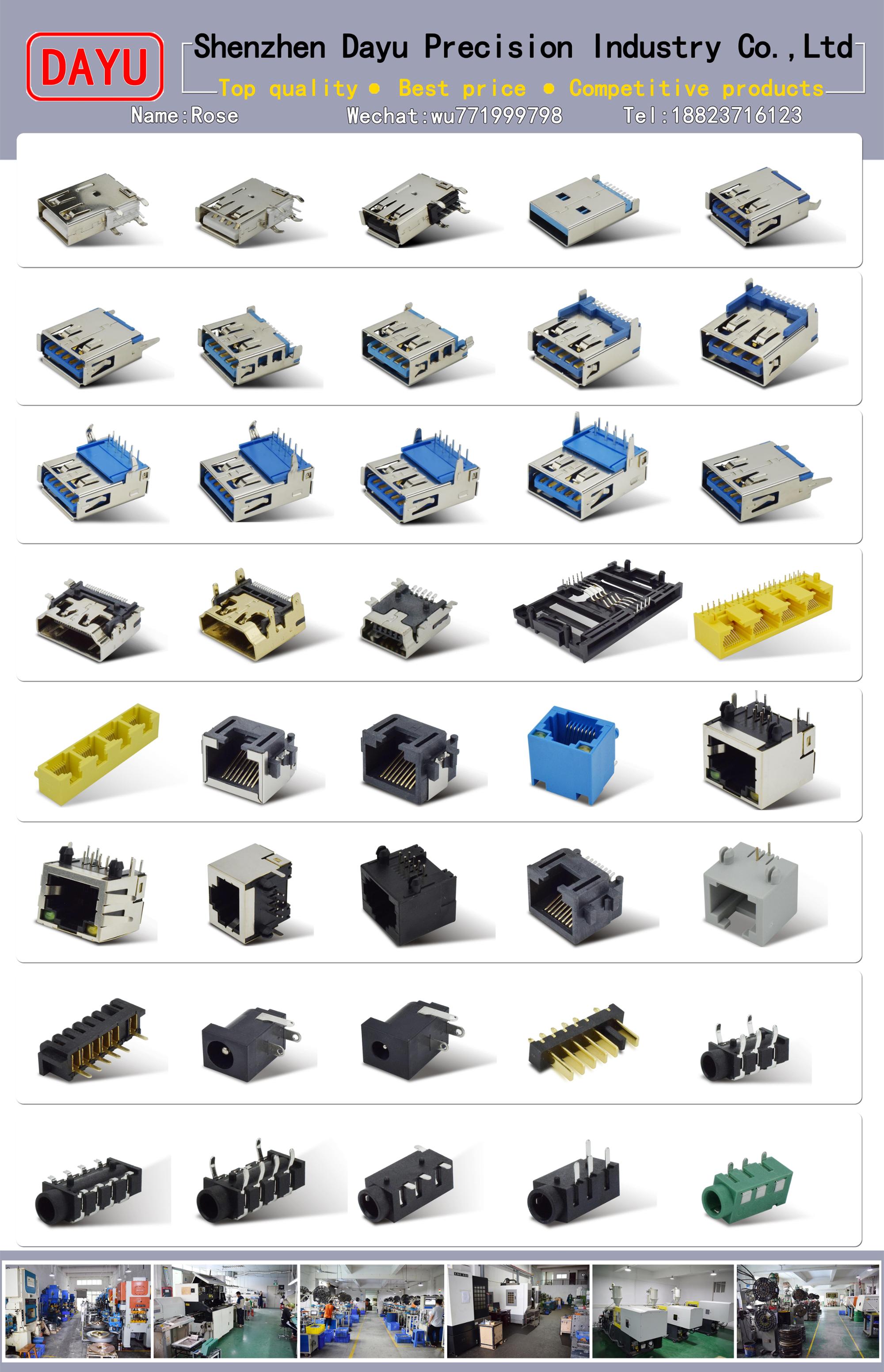 2 PIN Type C Connector Copper Material For Cellphone And Computer
