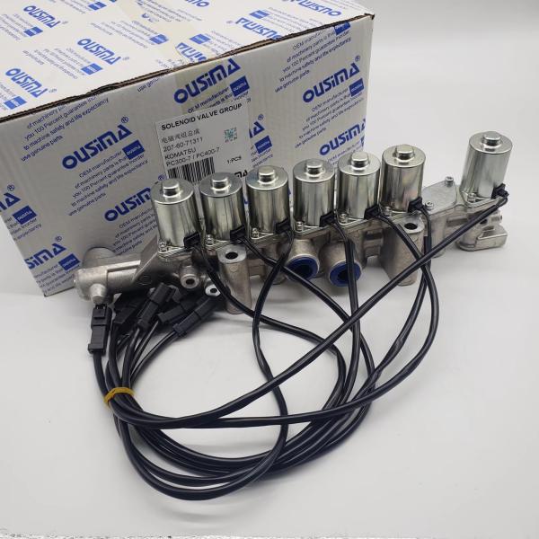 207-60-71311 Excavator Solenoid Valve Group Assy For Komatsu PC300-7 PC300LC-7