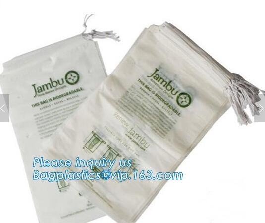 Biodegradable Environment friendly LDPE Plastic bags with DRAWSTRING closure bags, backpack, drawtape bag, essentials
