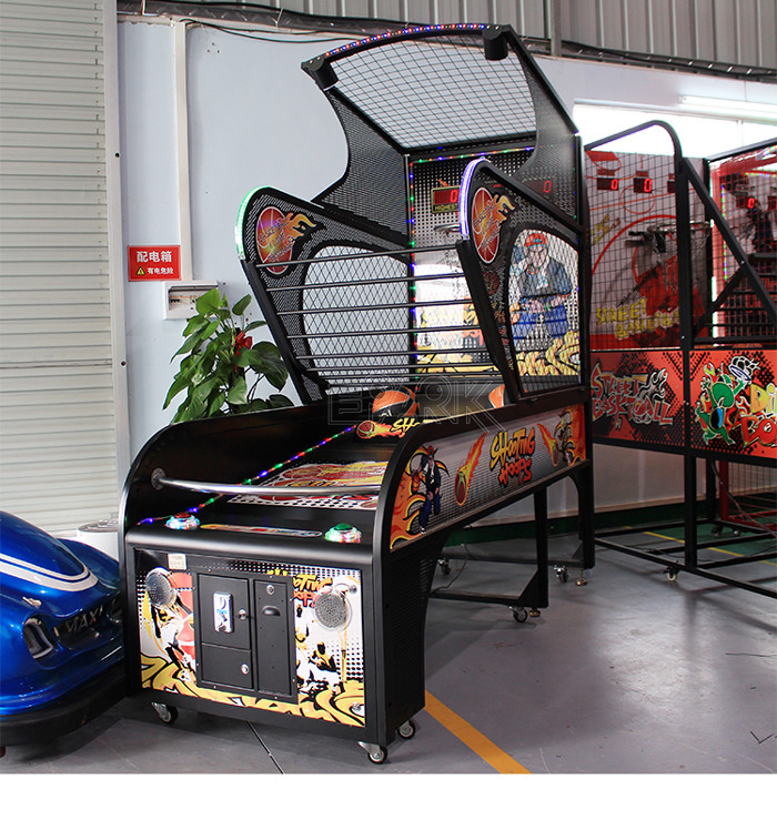 Folding Street Basketball Shooting Arcade Machine Indoor Sports Coin Operated