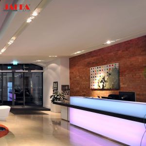 Custom Plexiglass Hotel Reception Resin Glass Front Reception