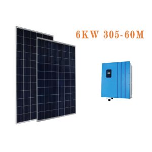  Vertical Wall 6KW Mono 305W On Grid Solar PV System Manufactures