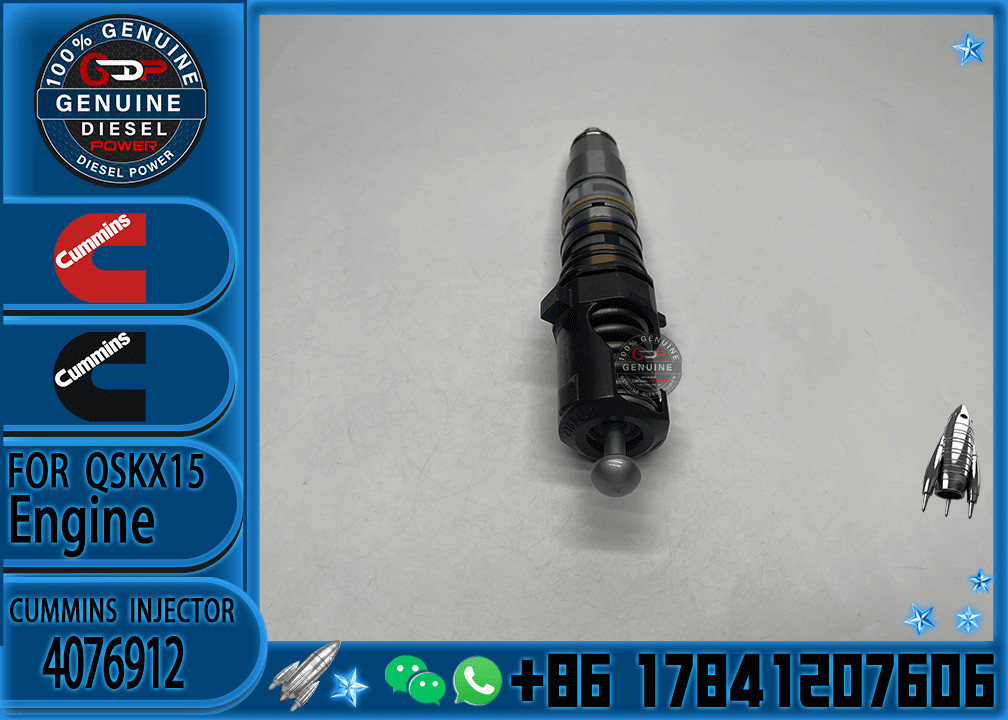 Diesel Fuel Injector 4076912 1473430 1521978 3331153 1764365 For CUMMINS SCANIA ISX DT12.02HPI Engine