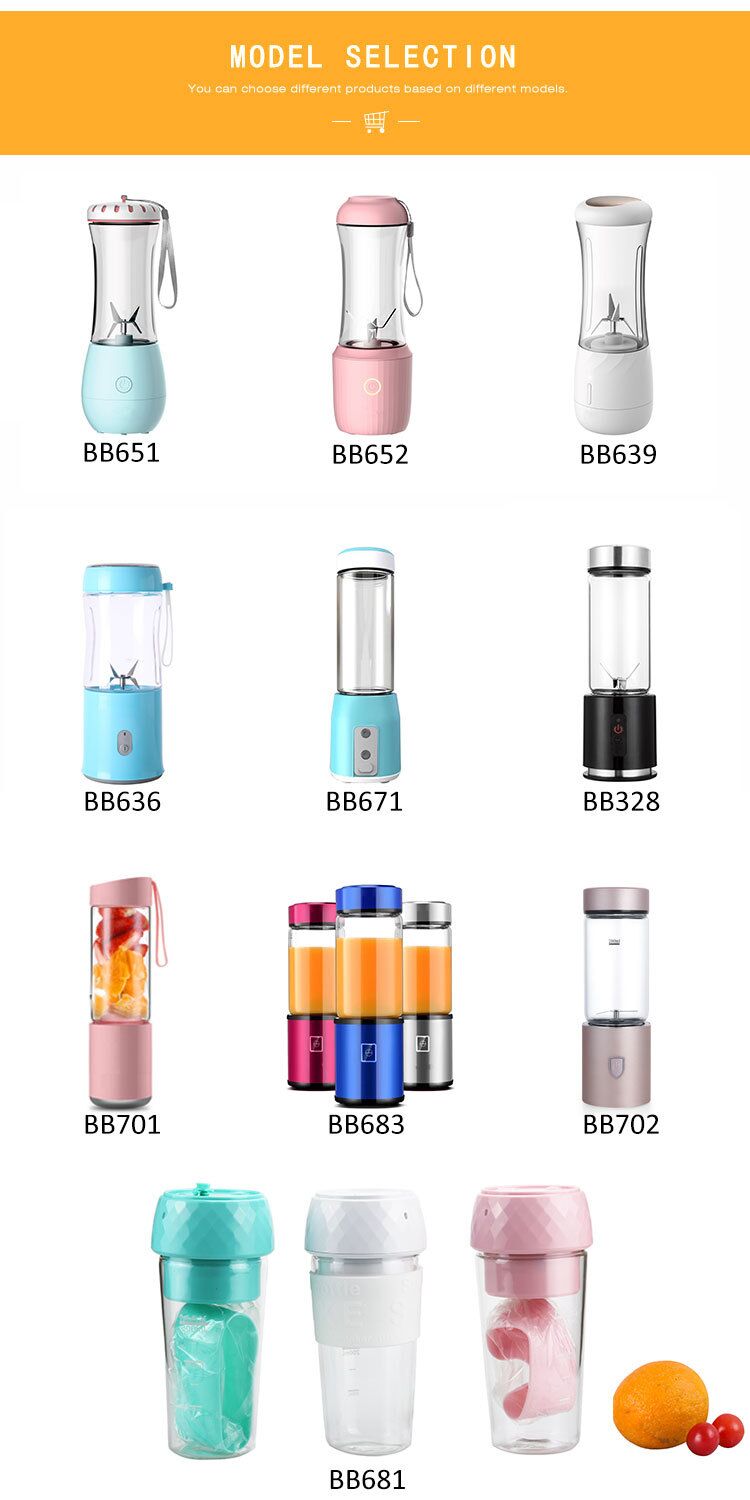 Home Handheld Commercial Juicer Blender Chopper Portable Rechargeable