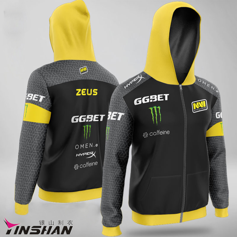 Custom Racing Teamwork Hoodie Windproof Zip Up Pullover with Cotton Polyester Design