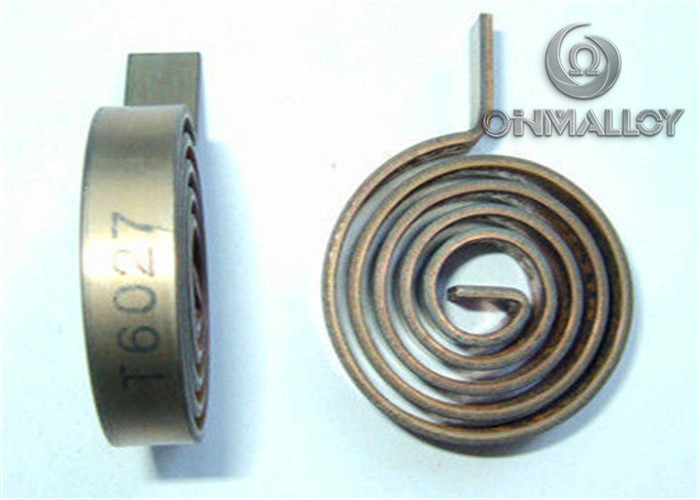 Temperature sensing device for automobile clutch with Bimetal 155 strip 1.0mm