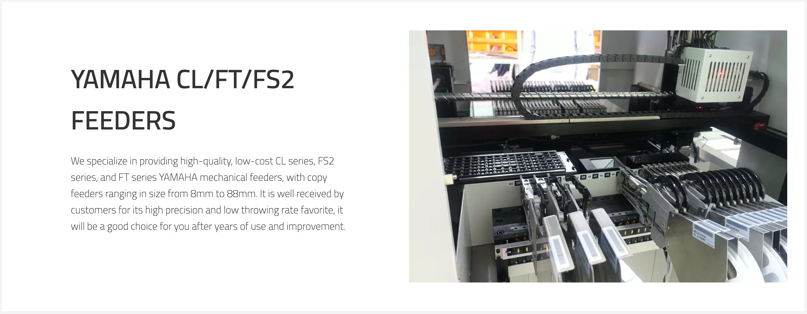 YG12 YAMAHA SMT Feeder FS 8 X 4MM KJW-M1500-000