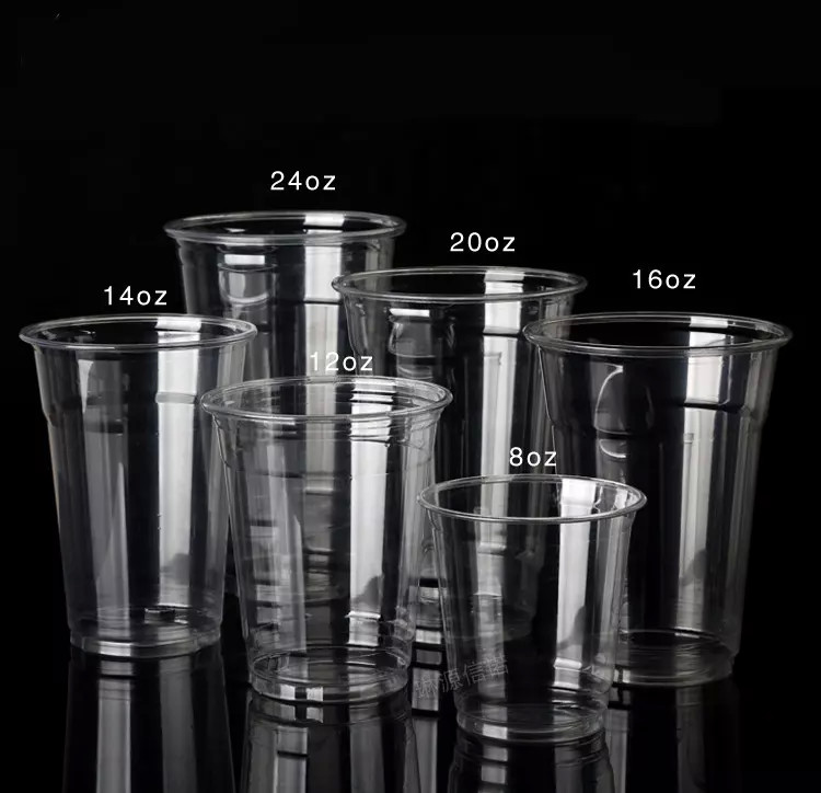 Disposable 20oz PLA Clear Cup With Lid Customized Logo Acceptable