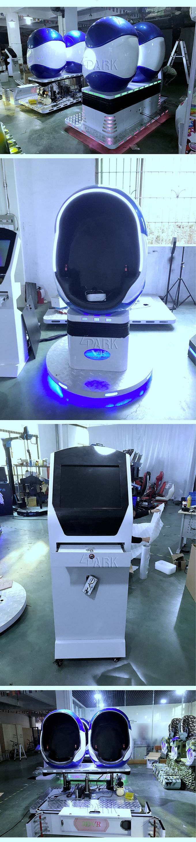 EPARK hot sale Single chair Seat 9d Vr Egg Chair for Cinema Vr Simulator from india