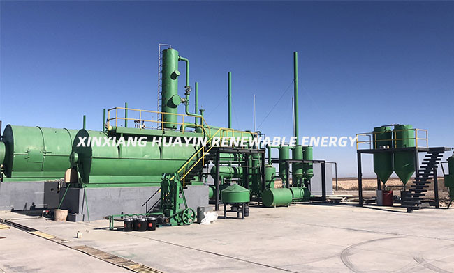 Large Capacity Batch Pyrolysis Tyre Recycling Plant In Usa Convert Tires Into Diesel