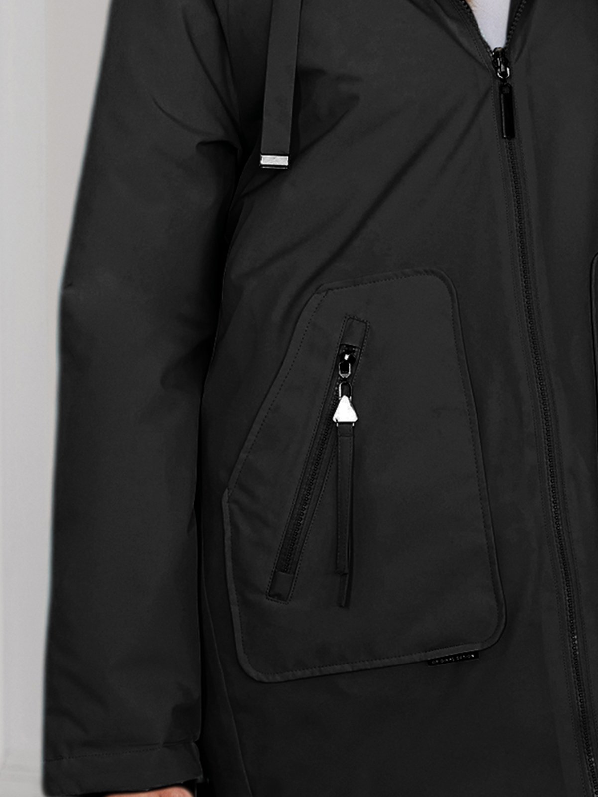 Reversible Mid Length Thin Cotton Jacket With Moderate Style，inside out coat，mid-length lightweight padded coat，for big sizes