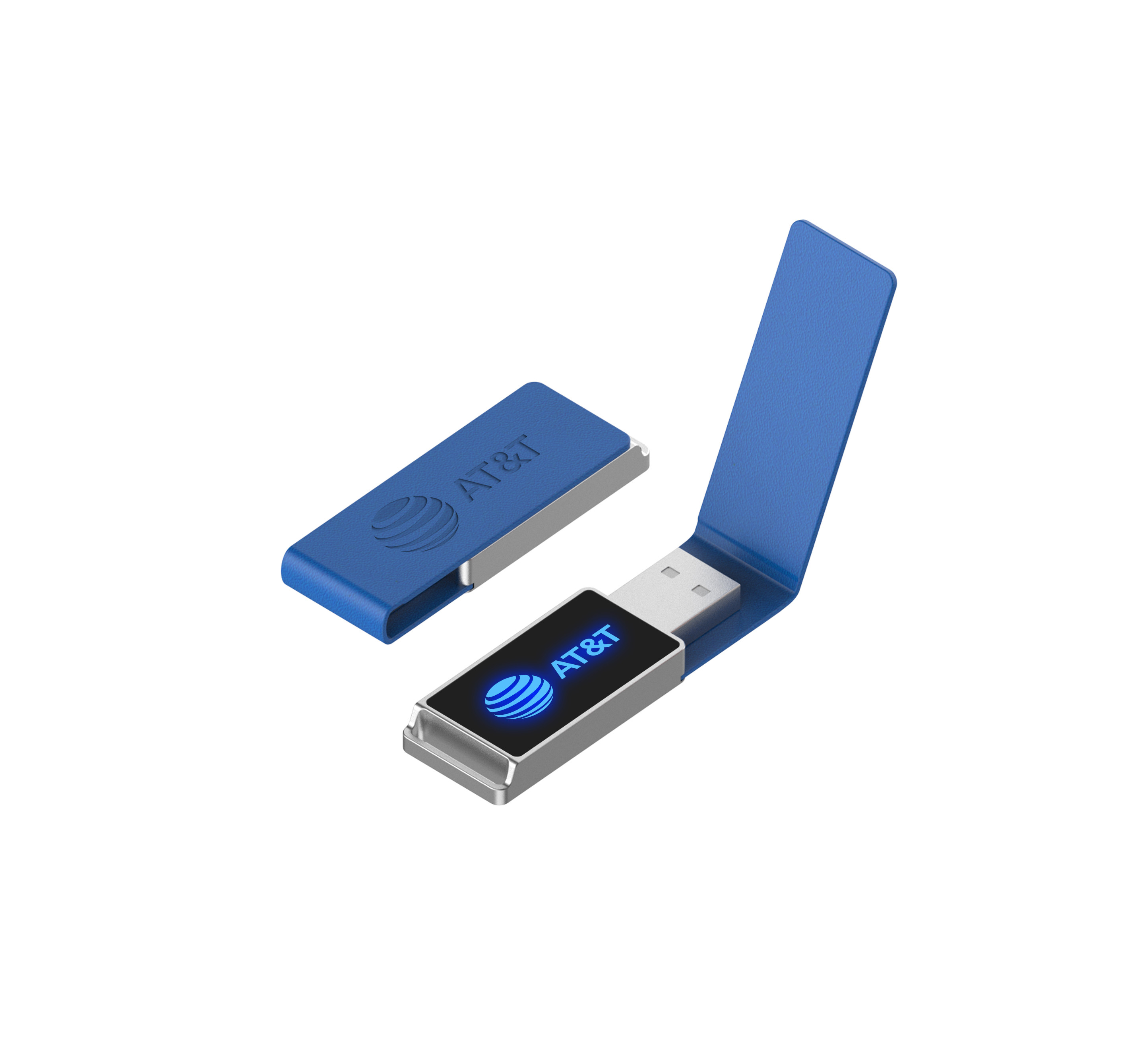 WIht LED Engraving Logo Leather USB Stick 2.0 3.0 64GB 128GB 256GB 30MB/S