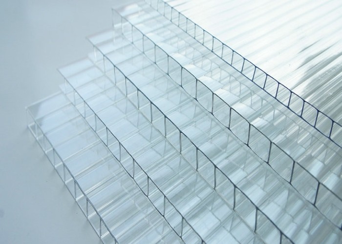 Large Scale Multi Span PC Sheet / Board Venlo Polycarbonate Greenhouse For Flower Vegetable Plant