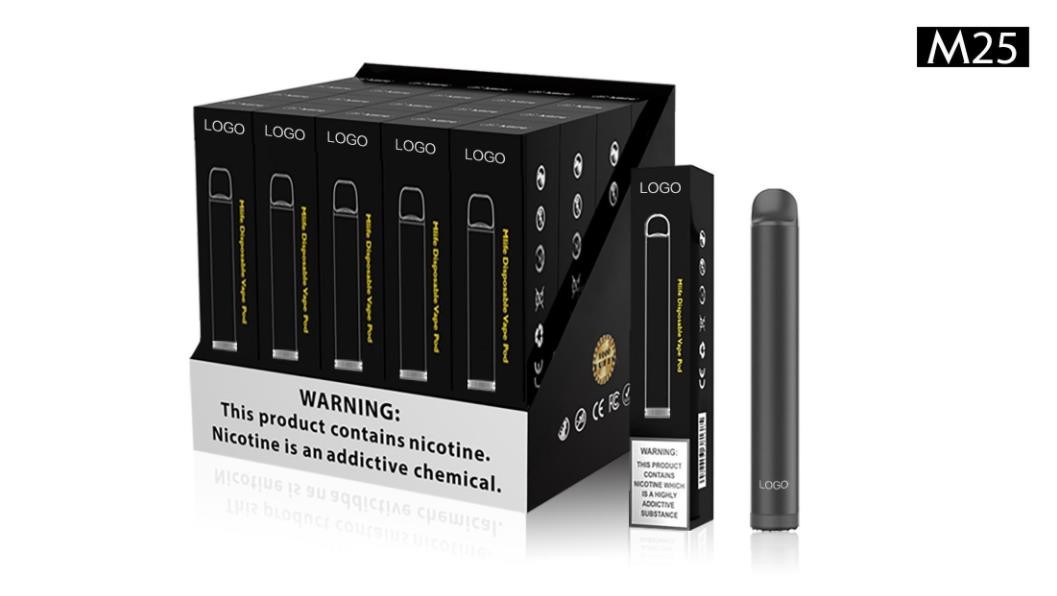 Wholesale M25 disposable pod two oil vaping device chinese e-cigarette factory