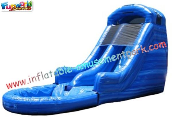 Commercial grade 0.55mm PVC tarpaulin Double Outdoor Inflatable Water Slides for