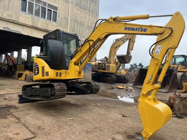 5 Tons Mini Excavator Original Used Komatsu PC55MR-2 PC50MR-2 Crawler Excavator