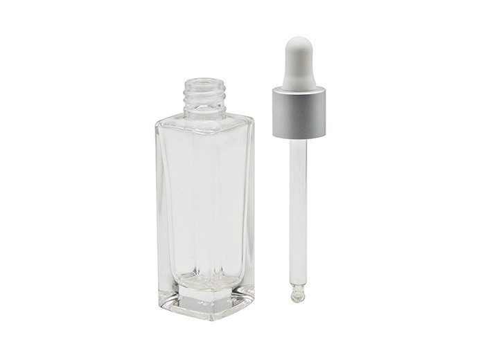 Transparent Elliptic Flat 40ml 18-415 Drop Essence Oil Bottle