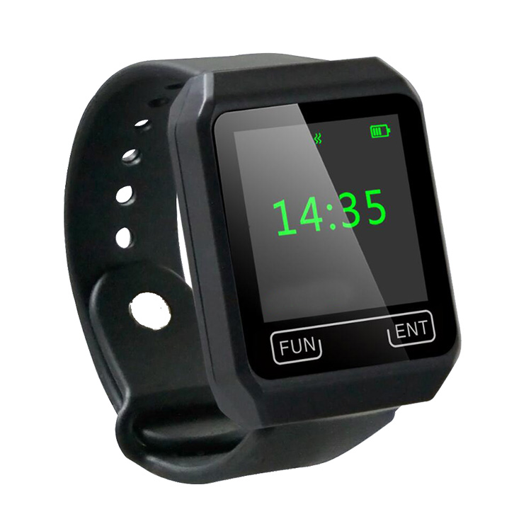 Wireless call system equipment small transmitter keyboard and waterproof wrist watch receiver