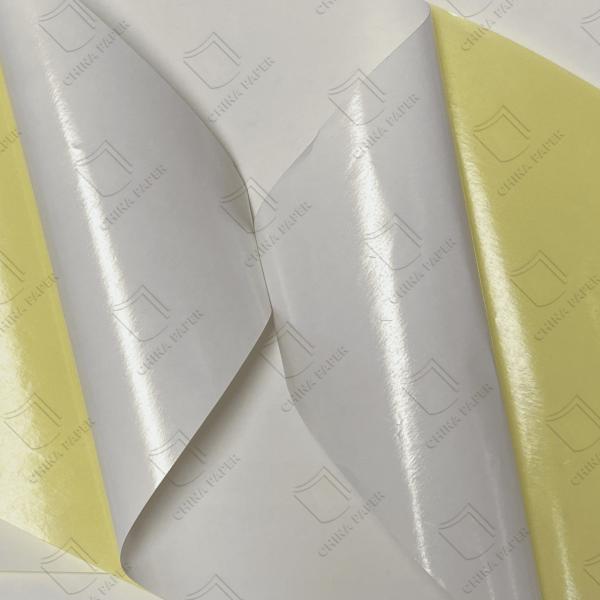70*100cm Self Adhesive Sticker Paper with High Glossy Yellow Glassine Paper