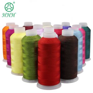 MERCERIZED 5000m 150D/2 100% Polyester Thread for Embroidery Machine Dyed Color