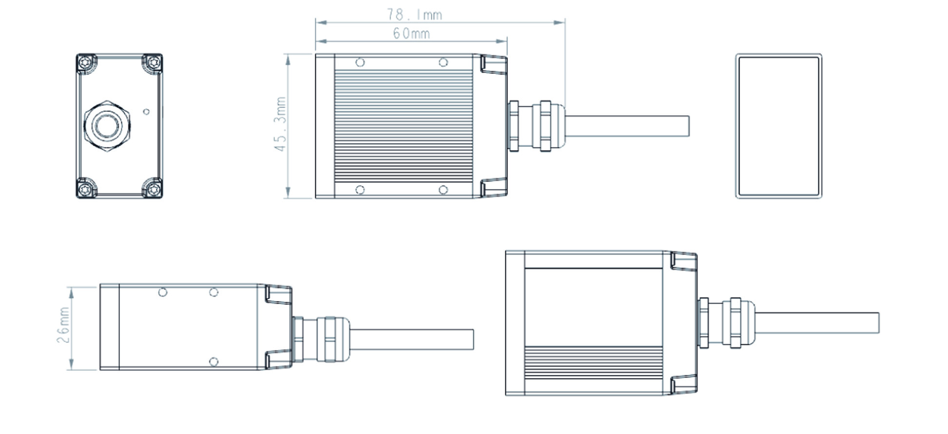 Fixed Mount Barcode Scanners, KS1400S, HD Range, 1Mega, USB/RS232/Ethernet Interface