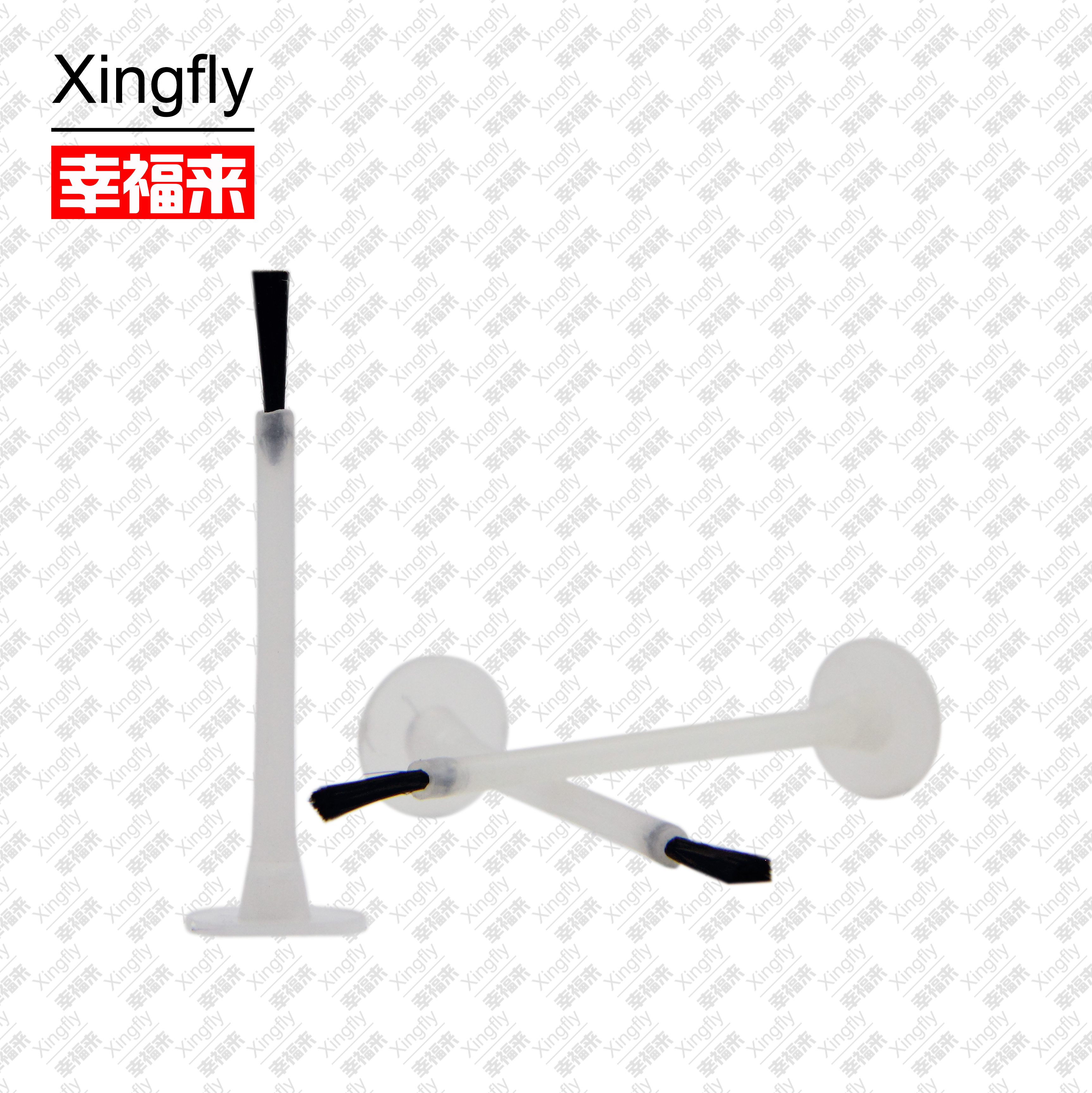 Black / White Nail Polish Remover Brush Nylon Fiber For Personal Care