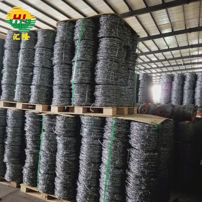 Coated Hot Dipped Galvanized Barbed Wire Customizable Length Per Coil 10-200m