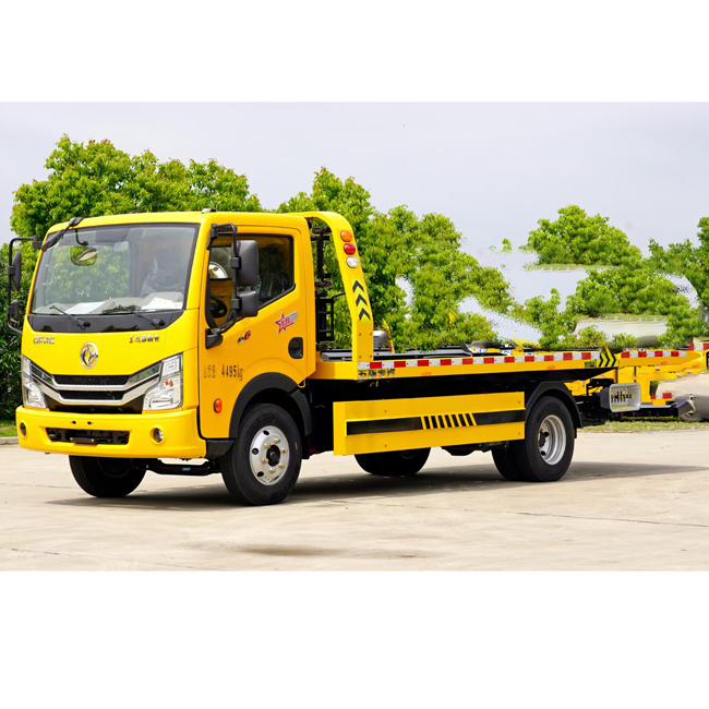 Customized 4X2 Dongfeng 5 Tons Tow Trucks Wrecker Truck Flat Bed Truck for Road Rescue